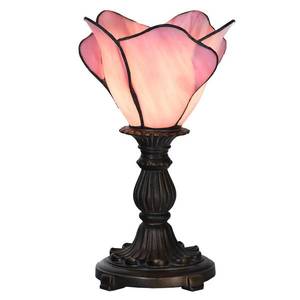 Clayre&Eef Stolová lampa 5LL-6099 v ružovej, štýl Tiffany vyobraziť