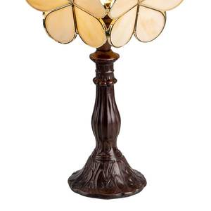 Clayre&Eef Stolová lampa 5LL-6095 v Tiffany dizajne, béžová vyobraziť