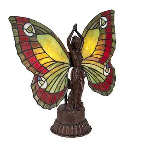 Clayre&Eef Stolová lampa 5LL-6085 Motýľ v štýle Tiffany vyobraziť