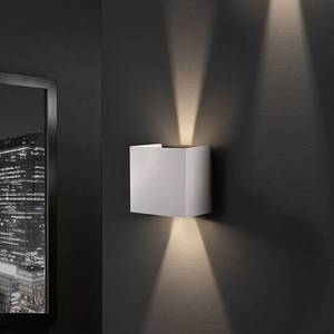 FISCHER & HONSEL Vonkajšie LED svietidlo Wall, kubické, biela vyobraziť