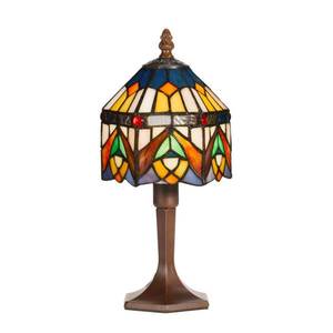 Artistar Dekoratívna stolná lampa Jamilia v štýle Tiffany vyobraziť