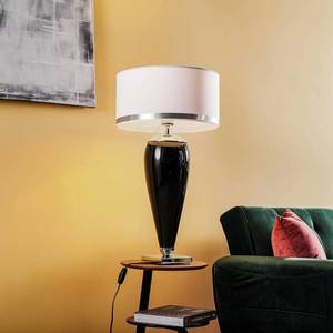 Argon Stolová lampa Lund v bielej a čiernej, výška 70 cm vyobraziť