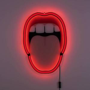 SELETTI Dekoračné nástenné LED svetlo Tongue, 41 x 58 cm vyobraziť