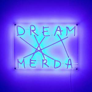 SELETTI Dekoračné nástenné LED svetlo Dream-Merda, modrá vyobraziť