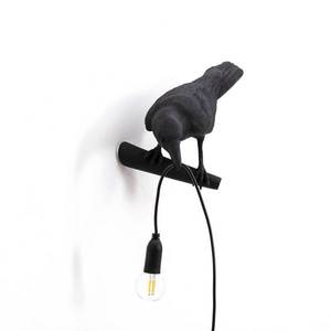 SELETTI Vonkajšie LED svietidlo Bird Lamp vľavo čierna vyobraziť