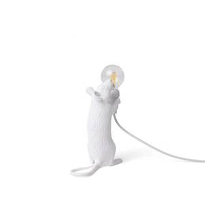 SELETTI Stolová LED lampa Mouse Lamp USB stojacia biela vyobraziť