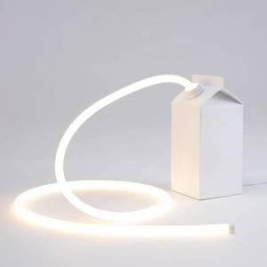 SELETTI Stolová lampa Daily Glow ako kartón od mlieka vyobraziť
