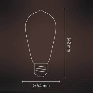 Calex Calex Smart Rustic E27 ST64 LED 4, 9W filament RGBW vyobraziť
