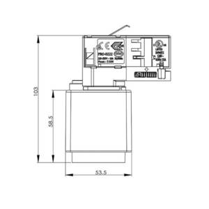 Deko-Light D Line zásuvkový adaptér 3-fázová koľajnica biela vyobraziť
