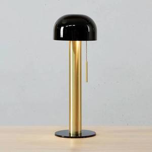Markslöjd Kovová stolová lampa Costa, čierna/mosadz vyobraziť