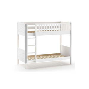 Biela poschodová detská posteľ 90x200 cm Scott - Vipack vyobraziť