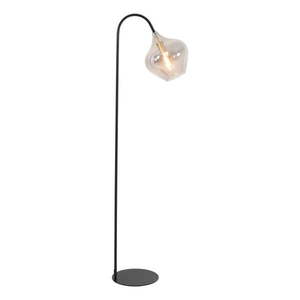 Čierna stojacia lampa (výška 160 cm) Rakel - Light & Living vyobraziť