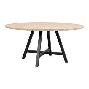 Okrúhly jedálenský stôl s doskou v dubovom dekore 150x150 cm Carradale - Rowico vyobraziť