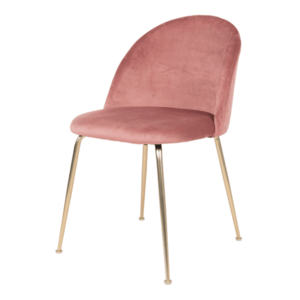 Sconto Jedálenská stolička GINUVI ružová/zlatá vyobraziť