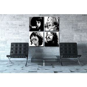 Ručne maľovaný POP Art obraz Beatles (POP ART obrazy) vyobraziť