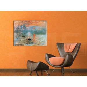 Obraz na plátne ZÁPAD SLNKA V PRÍSTAVE – Claude Monet (reprodukcia 80x60 cm) vyobraziť