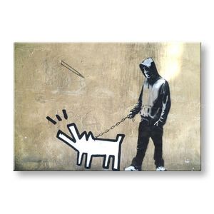Obraz na plátne Street ART – Banksy (moderné obrazy na stenu) vyobraziť