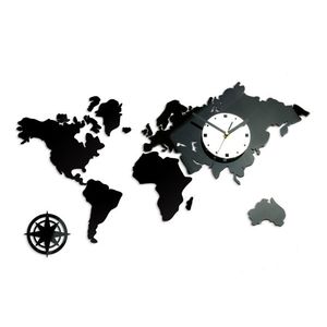 Moderné nástenné hodiny WORLD (nalepovacie hodiny na stenu) vyobraziť
