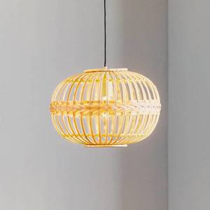 EGLO Závesná lampa Amsfield z bambusu oválny tvar vyobraziť