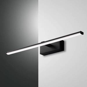 Fabas Luce LED nástenná lampa Nala, čierna, Š 50 cm vyobraziť