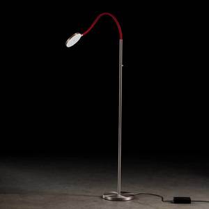 Holtkötter Holtkötter Flex S LED stojacia lampa hliník matný/červený vyobraziť