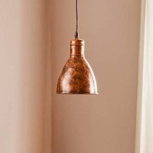 EGLO Vintage závesná lampa Priddy 1pl starožitná medená vyobraziť