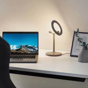 LTS Filigránska stolová lampa LED, otočná/výklopná svetlo sivá vyobraziť