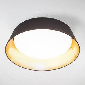 Reality Leuchten Čierno-zlaté okrúhle stropné LED svietidlo Ponts vyobraziť