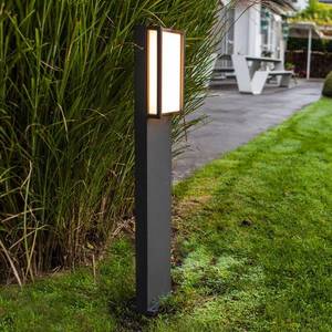 LUTEC Qubo – chodníkové LED svietidlo, priamočiary tvar vyobraziť