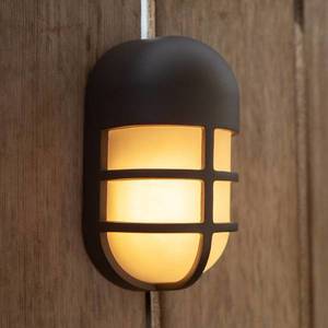 LUTEC LED vonkajšia nástenná lampa Bullo, antracit vyobraziť