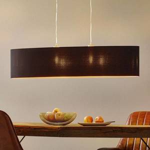 EGLO Textilná závesná lampa Lecio, ovál 100 cm čierna vyobraziť