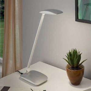 EGLO LED lampa na písací stôl Cajero stmievač striebro vyobraziť