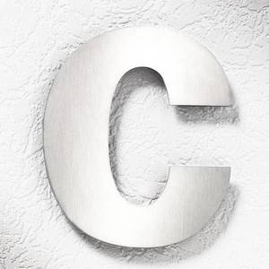 CMD Čísla domu z ušľachtilej ocele veľké – písmeno c vyobraziť