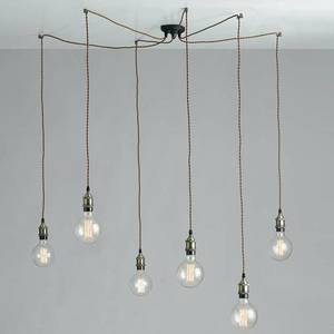 Eco-Light Groove – pavúkovitá závesná lampa v štýle vintage vyobraziť