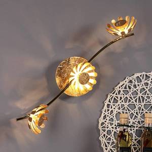 Eco-Light Nástenné LED svietidlo Bloom, 3-plameňové zlaté vyobraziť