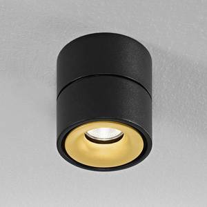 Egger Licht Egger Clippo stropné LED, čierno-zlaté, 2 700 K vyobraziť