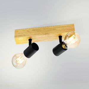 EGLO Stropné svietidlo Townshend 3 z dreva, dve svetlá vyobraziť