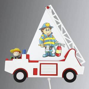 Elobra Detské nástenné svietidlo Požiarnické auto Fred vyobraziť