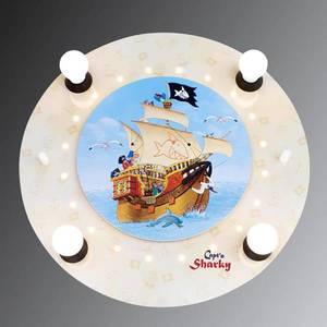 Elobra Nástenné svietidlo Capt'n Sharky s LED efektmi vyobraziť