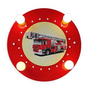 Elobra Stropné svietidlo Požiarnické auto červeno-žlté 4p vyobraziť