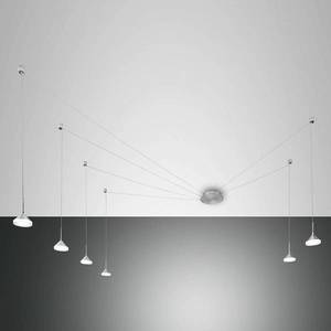 Fabas Luce Závesné LED svietidlo Isabella, 6-plameňové hliník vyobraziť