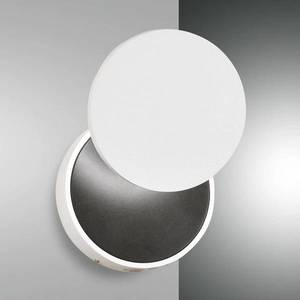 Fabas Luce Nástenné LED svietidlo Ara, bielo-čierne vyobraziť