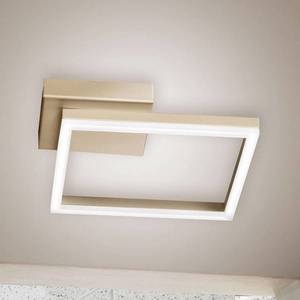 Fabas Luce Stropné LED svetlo Bard 27 x 27 cm, matné zlato vyobraziť