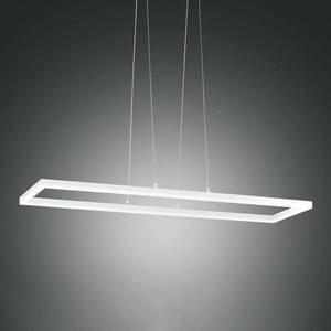 Fabas Luce Závesné LED svietidlo Bard 92 x 32 cm v bielej vyobraziť
