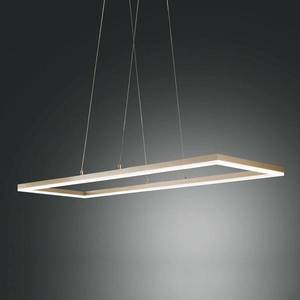 Fabas Luce Závesné LED svietidlo Bard 92 x 32 cm v zlatej vyobraziť