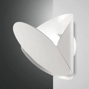 Fabas Luce Nástenné LED svietidlo Shield, stmievateľné, biele vyobraziť