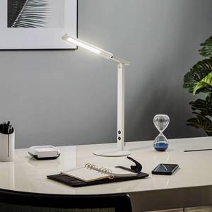Fabas Luce LED lampa na písací stôl Ideal so stmievačom biela vyobraziť