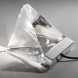 Fabbian Fabbian Tripla krištáľová stolná lampa LED hliník vyobraziť
