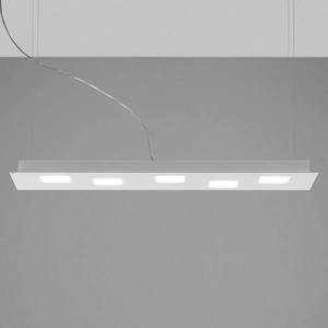 Fabbian Fabbian Quarter – biele LED závesné svietidlo 5-pl vyobraziť