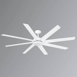 FARO BARCELONA Stropný LED ventilátor Century 8-lopatkový biely vyobraziť